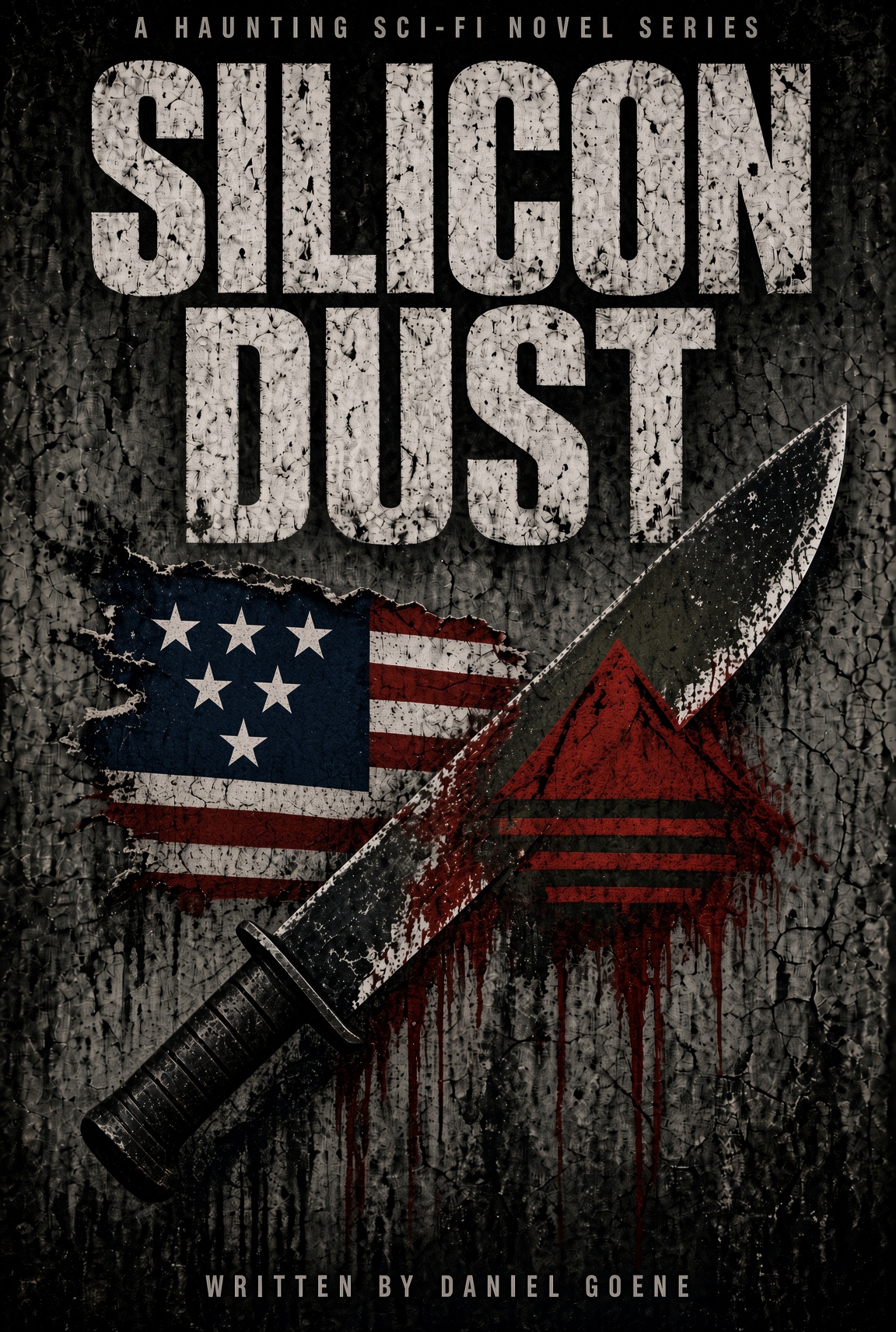 Cover of Silicon Dust, a haunting sci-fi novel by Daniel Goené.